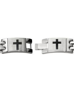 12Mm Link Cross Bracelet N\A  08.50 Inch