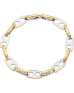 9Mm Steel Link Bracelet N\A  08.50 Inch