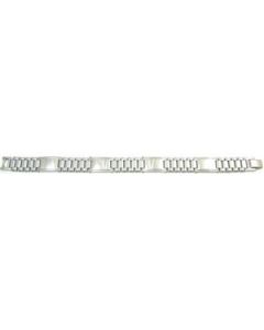I14K Screws Steel Id Bracelet N\A  08.50 Inch