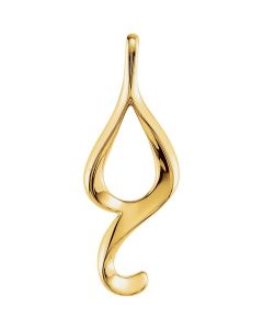 14kt Yellow Freeform Pendant Mounting