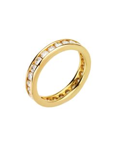 14kt White 1 1/3 CTW Diamond Eternity Band Size 7