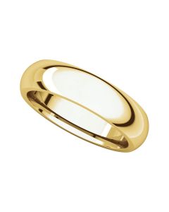 24kt Yellow 5mm Comfort Fit Band