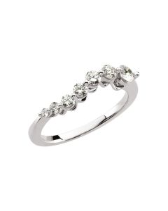 14kt White 1/2 CTW Journey Diamond Ring