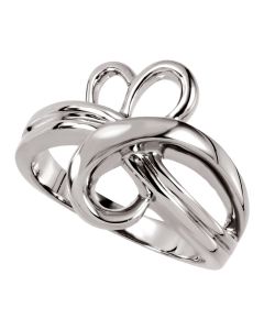 14kt White Fashion Ring 