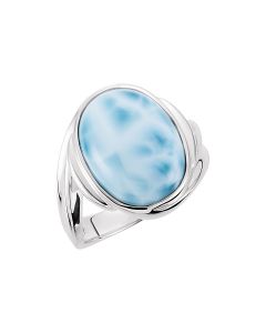Genuine Larimar Ring