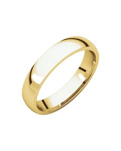 10kt Yellow 4mm Light Comfort Fit Band