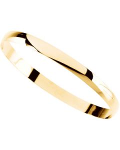Half Round Bracelet 14K Yellow Gold 06.00 Mm