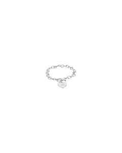 7mm Cable Bracelet with Toggle Clasp & Heart Charm