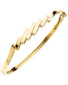 Hinged Bangle Bracelet 14K White Gold Bracelet