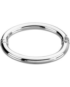 Sterling Silver Hinged Bangle Sterling Silver  07.00 Inch Hinged Bangle
