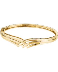 Hinged Bangle Bracelet 14K Yellow Gold Bracelet
