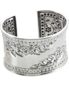 Fashion Cuff Bracelet Sterling Silver  45Mm Width Fashion Cuff Bracelet