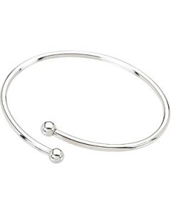 Kera Bangle Bracelet Sterling Silver  7 Inch; Bangle Bracelet