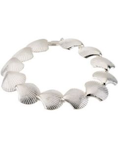 Shell Bracelet Sterling Silver  07.50 Inch Shell Bracelet