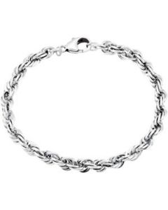 French Rope Bracelet Sterling Silver  8.5 Inch French Rope Bracelet