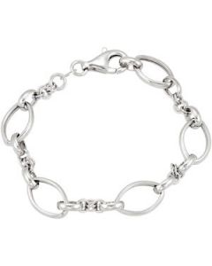 Link Bracelet Sterling Silver  07.50 Inch Link Bracelet