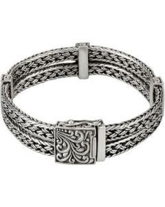 Sterling Silver 15.75Mm Fashion Bracelet Sterling Silver  07.00 Inch Sterling Silver 15.75Mm Fashion Bracelet