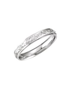 4mm Floral Pattern Comfort-Fit Band