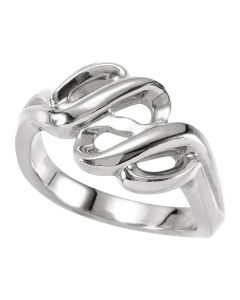 14kt White Fashion Ring 