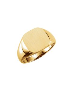 14kt Yellow 11mm Signet Ring