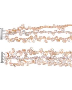 Sterling Silver 8-9mm Freshwater Keshi Multicolor 7.5