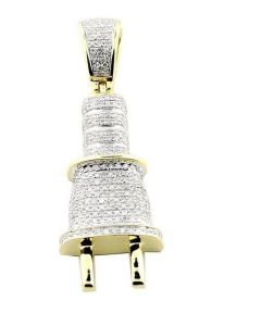 10K Gold Switch Charm With Diamonds Fashion Mens Jewelry 3/4cttw Diamonds (i2/i3, I/j)