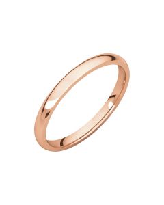 14kt Rose 2mm Light Comfort Fit Band