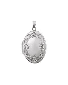 Sterling Silver Oval Locket