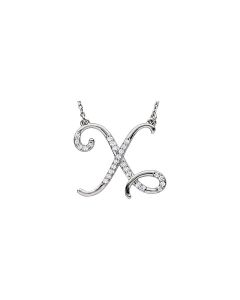 Diamond Initial Necklace 