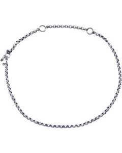 5Mm Necklace W/2-3 Extentions For Charms Sterling Silver  15 Inch W/2-3  Extentions