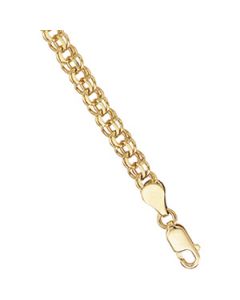 Charm Bracelet 14K White Gold 7 Inch