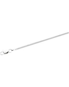 Solid Triangle Snake Chain Sterling Silver  20 Inch