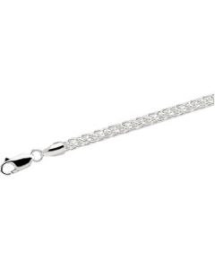 Solid Square Wheat Chain Sterling Silver  20 Inch