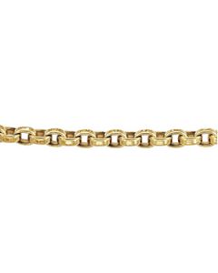 Belcher-Cable Flat Wire Chain 14K Yellow Gold 8 Inch Flat