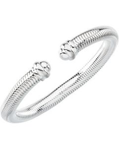 Hollow Snake Bracelet Sterling Silver  7.5 Inch