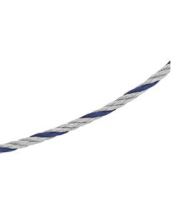 Blue Lacquer Cascade Chain With Bayonette Clasp Stainless Steel  17 Inch