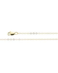 Lasered Titan Gold Cable Chain 14K Yellow Gold 7 Inch
