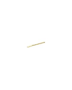 14kt Yellow 3.9mm Diamond Cut Rope 18