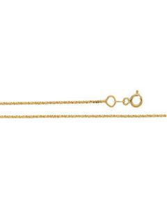 Twisted Wheat Chain 14K Yellow Gold 16 Inch