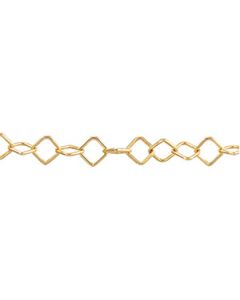 Trace Square Chain 14K Yellow Gold 17 Inch