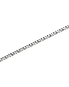 Round Stainless Snake Chain With Bayonette Clasp Stainless Steel  16.5 Inch Round