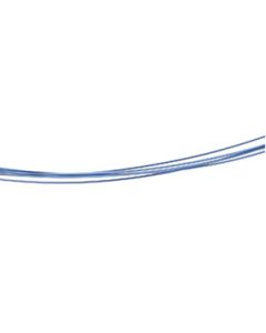 7 Row Medium Blue Cable Saxe Coated Chain W/14Ky Clasp Stainless Steel  16 Inch