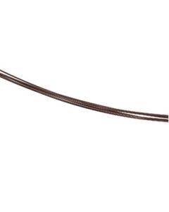 7 Row Brown Coated Cable Chain W/14Ky Clasp Stainless Steel  16 Inch 7 Row Brown Cable Chain W/14Ky Clasp