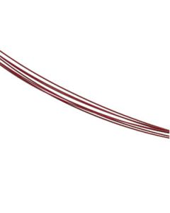 7 Row Red Coated Cable Chain W/14Ky Clasp Stainless Steel  16 Inch Red Coated Chain W/14Ky Clsp