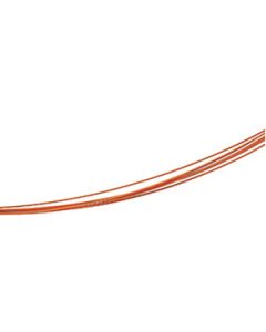 7 Row Orange Coated Cable Chain W/14Ky Clasp Stainless Steel  16 Inch