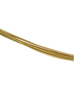 Bajonett 25 Row Cable Chain 18K Yellow Gold 15 Inch Bayonette 25 Row Chain