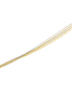 Two Tone 6 Strand  Sparkling  Singapore Chain 14K Yellow/White Gold 18.00 Inch;P;Two Tone 6 Strand  Sparkling  Singapore Chain