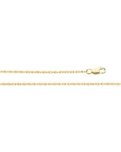 Lasered Titan Gold Rope Chain 14K White Gold 24 Inch Lasered Titan Gold Rope Chain