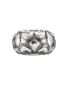 Sterling Silver 11.5x6.5mm Fleur de Lis Accent Bead