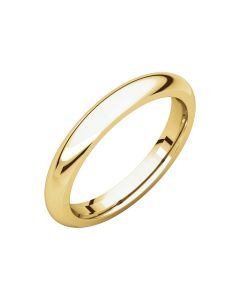 18kt Yellow 3mm Comfort Fit Wedding Band